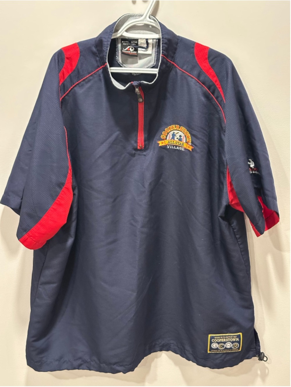 Men's Anaconda Sports Cooperstown Windbreaker Jacket XXL Navy Blue Red